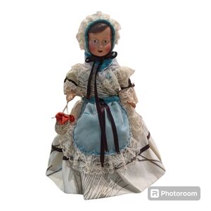 Rare Antique 1920-30s France Petitcollin Celluloid Bottle Doll W Eagle Head Mark